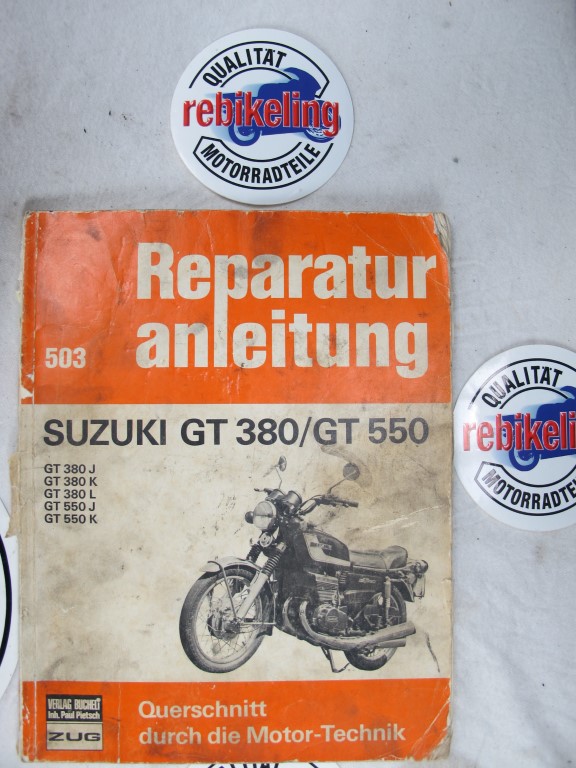 Suzuki GT380 GT550 3-Zylinder No. 503schmutzig