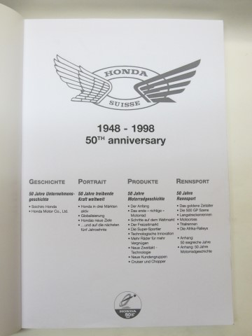 Honda 50th anniversary 1948-1998